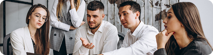 People talking and laughing together